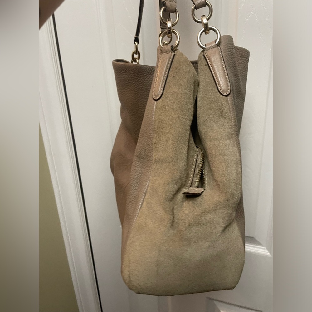 Coach Tan Hobo Bag with Pebbled Leather - Picture 3 of 5